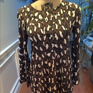 Diane von furstenberg vintage leopard dress